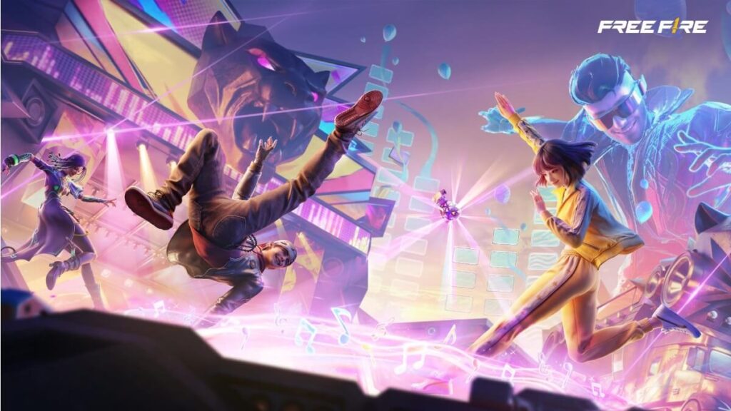 Baile no Free Fire com Alok