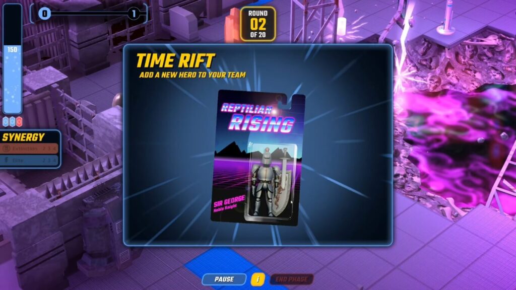 Reptilian Rising Sir George na caixa