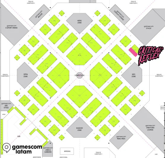 Gamescom Critical Reflex Stand Localização