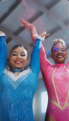 Rebeca Andrade e Flávia Saraiva