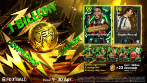 EFOOTBALL™ COMEMORA 1 BILHÃO DE DOWNLOADS COM ATLETAS LENDÁRIOS GRATUITOS, COMO RONALDINHO GAÚCHO