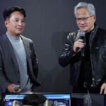 Taekjin Kim e Jensen Huang